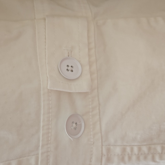 Talbots white Monk Neck Blazer Jacket - Picture 12 of 14